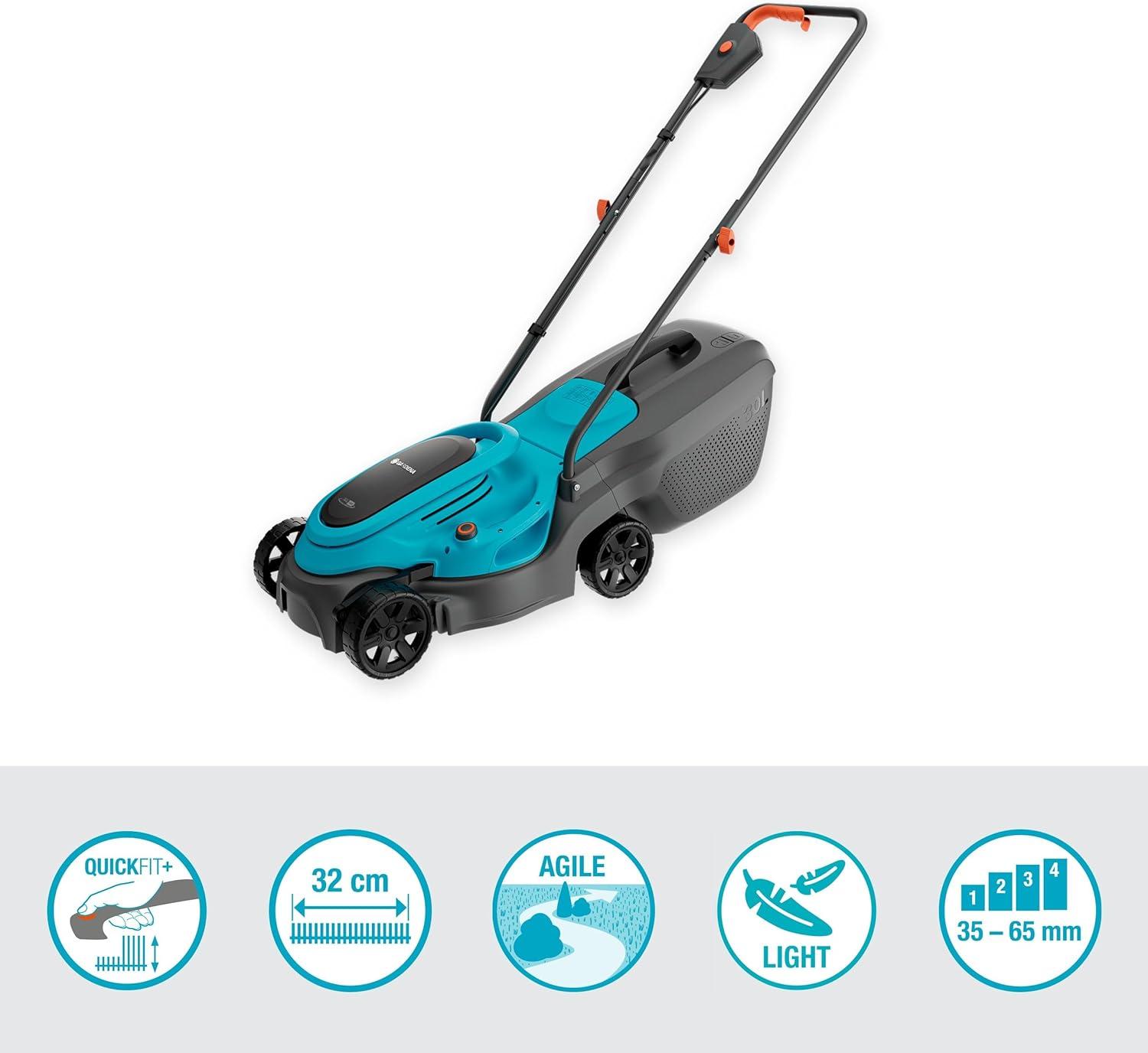 imageGARDENA EasyMax 3218V Solo Tondeuse Gazon Haute Performance