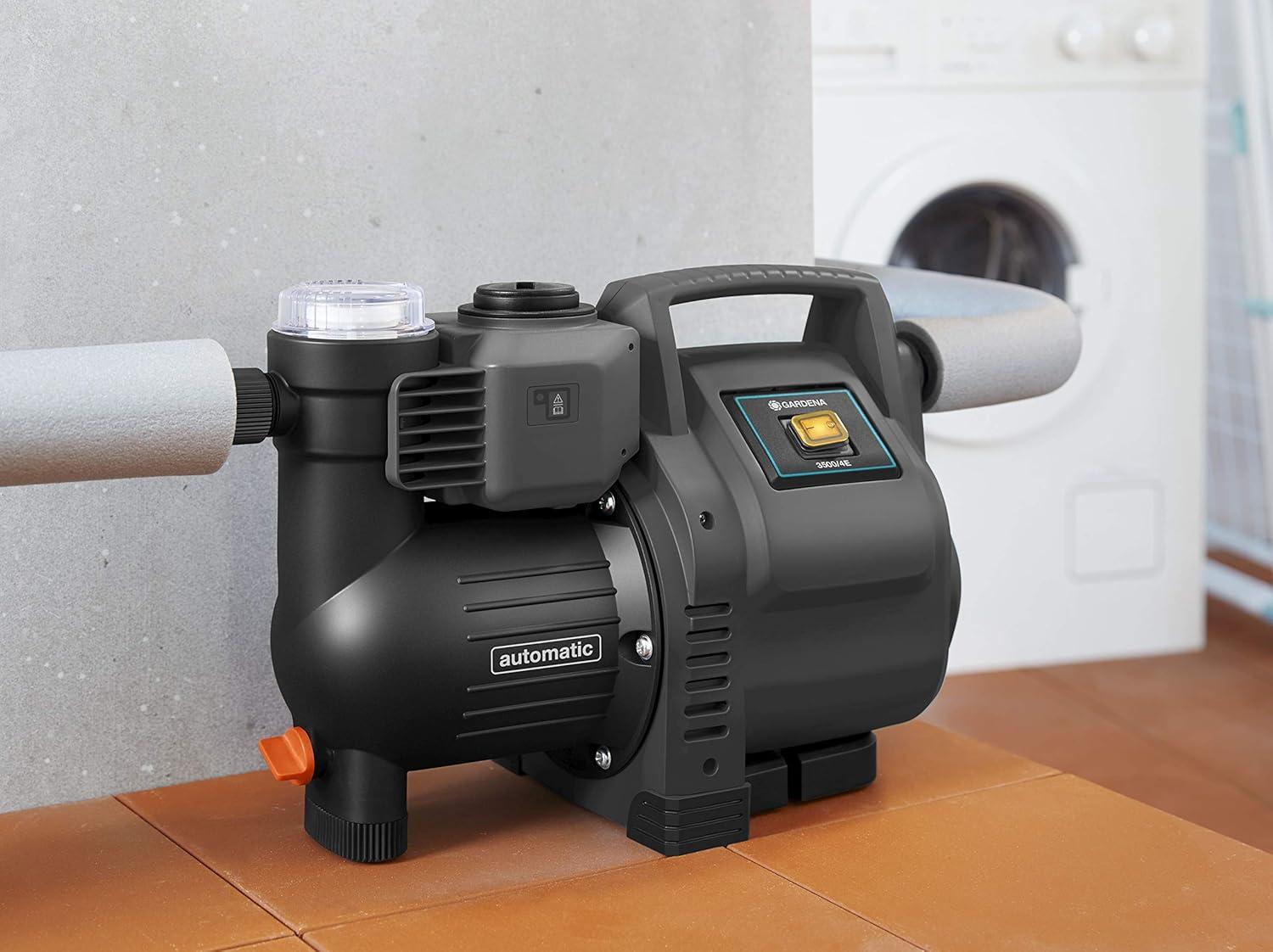 imageGARDENA Kit Smart Pressure Pump Pompe darrosage de surface 50005 Commande Par AppTablette avec Passerelle Smart Gateway Dbit 5 000 LH Protection Contre le Fonctionnement Sec 1910620jusqu 3500 lh
