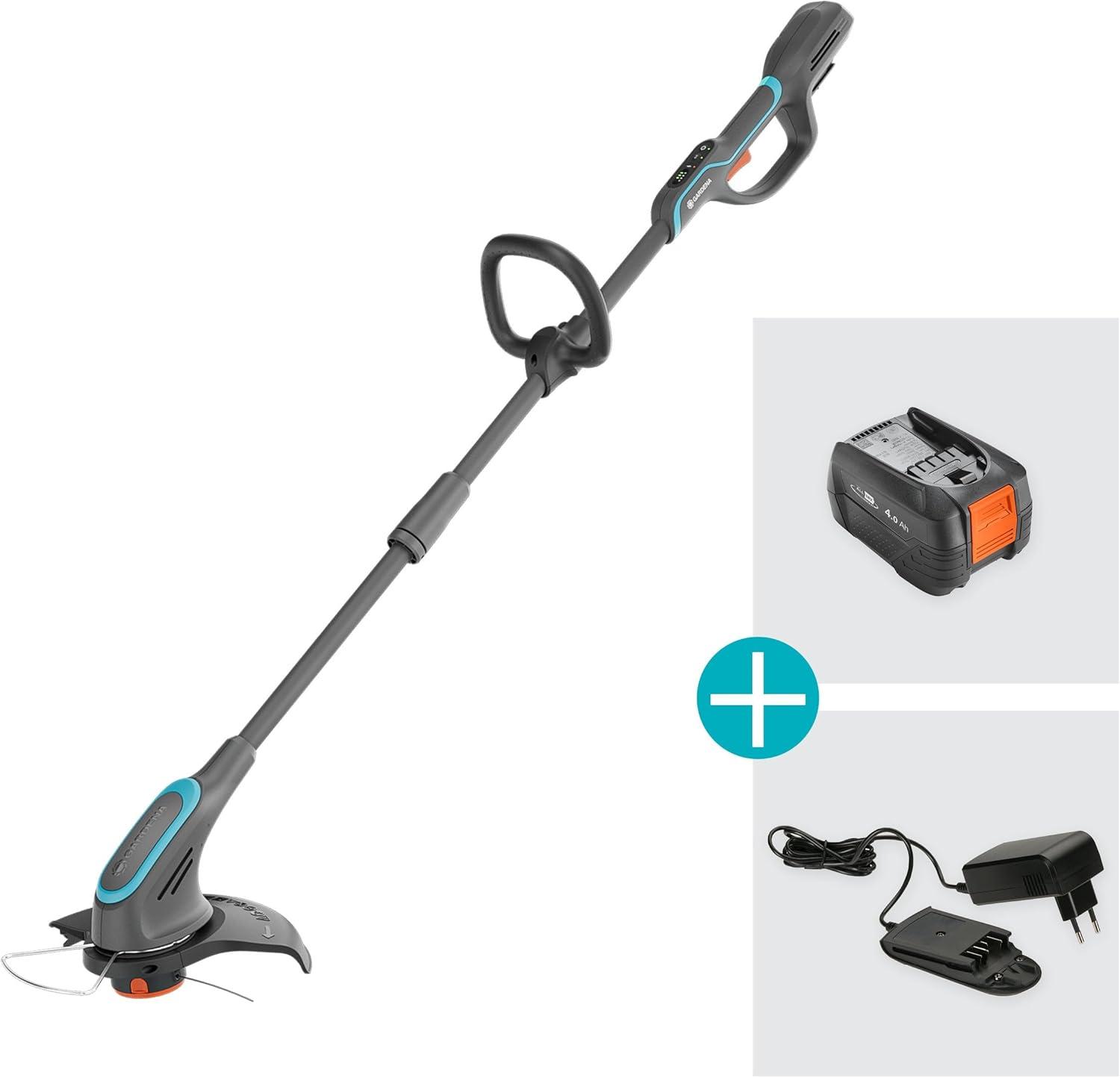imageGARDENA PowerTrim 30 18 V Set 40 Ah Tondeuse Gazon puissante avec Batterie 18 V P4A
