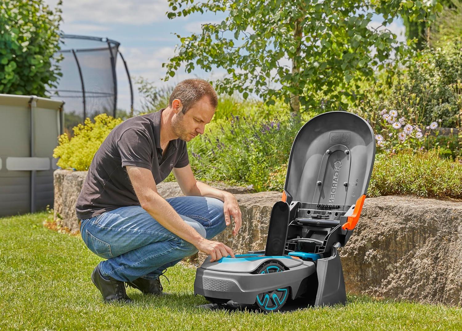 imageGarage pour Robot Tondeuse Gardena Compatible avec Smart SILENO Pro Max Gratuit Protection Contre Les intempries Facile Installer protge Contre lusure 1502520Garage pour Minimo City Life