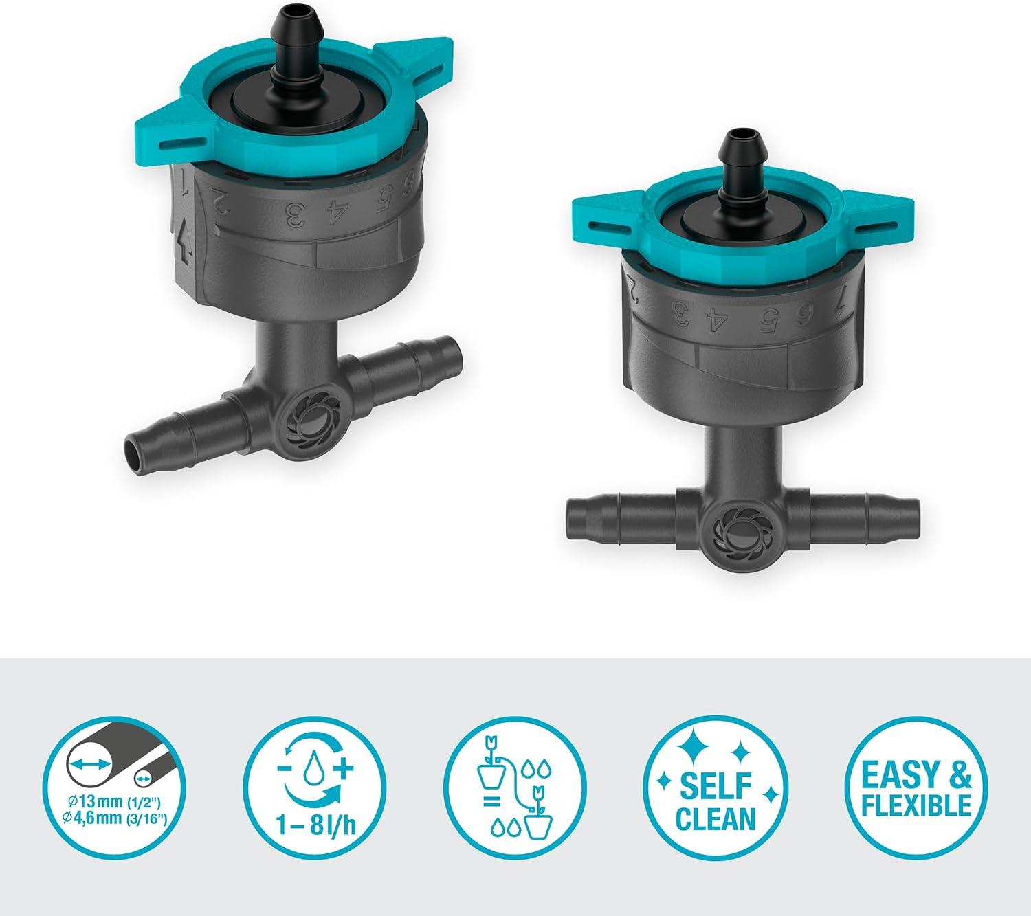 imageGardena Adjustable Inline Drip Head 18 lh Pressure compensatingNd