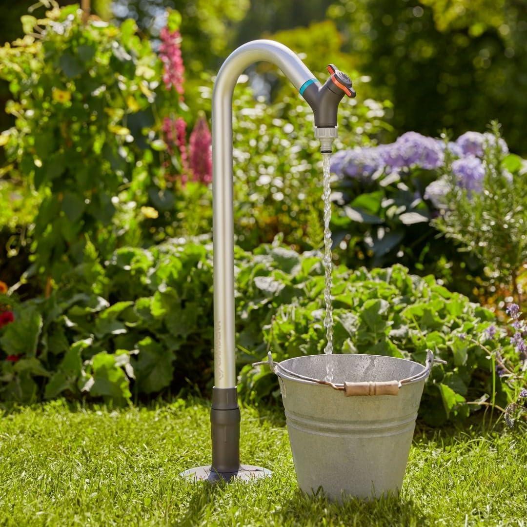 imageGardena Arrosage enterr Pipeline Robinet de jardin Robinet pivotant nez de robinet anticlaboussure vanne de rgulation et darrt montage sans outil 0825220Robinet de jardin Pipeline