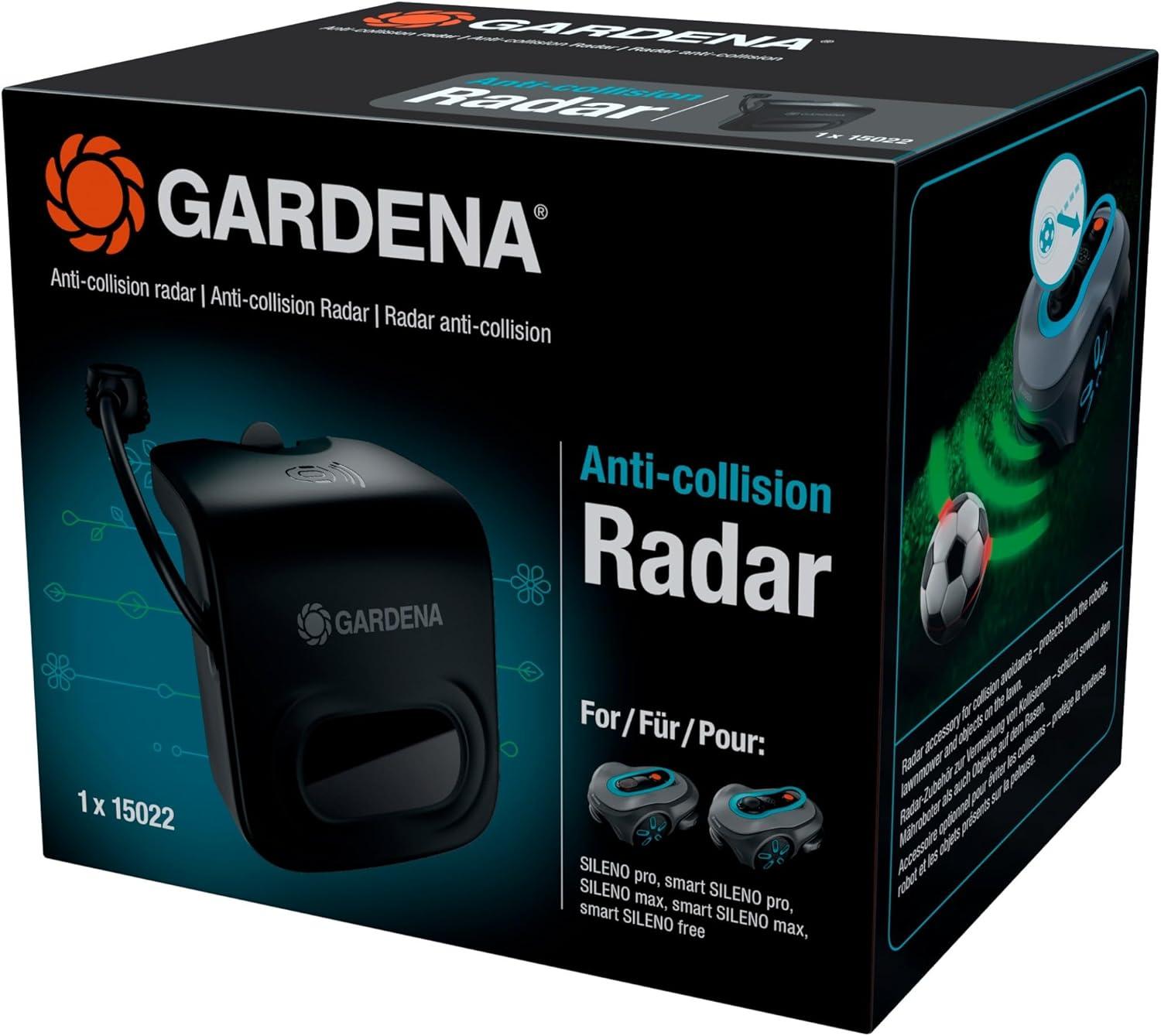 imageGardena Brosses pour roues de robot tondeuse compatibles avec smart SILENO pro max gratuites vite les blocages maintient les roues propres installation facile sans outil 1502420Radar anticollision