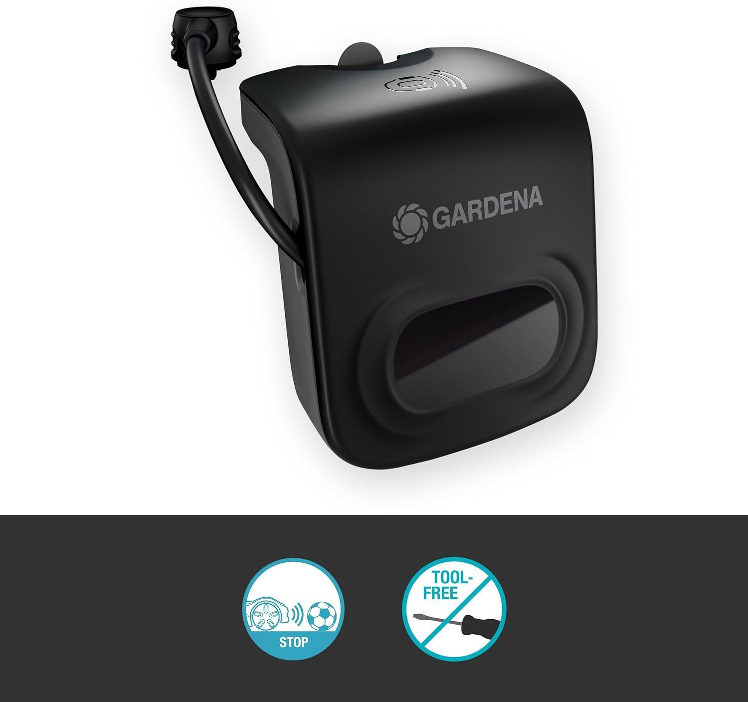 imageGardena Brosses pour roues de robot tondeuse compatibles avec smart SILENO pro max gratuites vite les blocages maintient les roues propres installation facile sans outil 1502420Radar anticollision