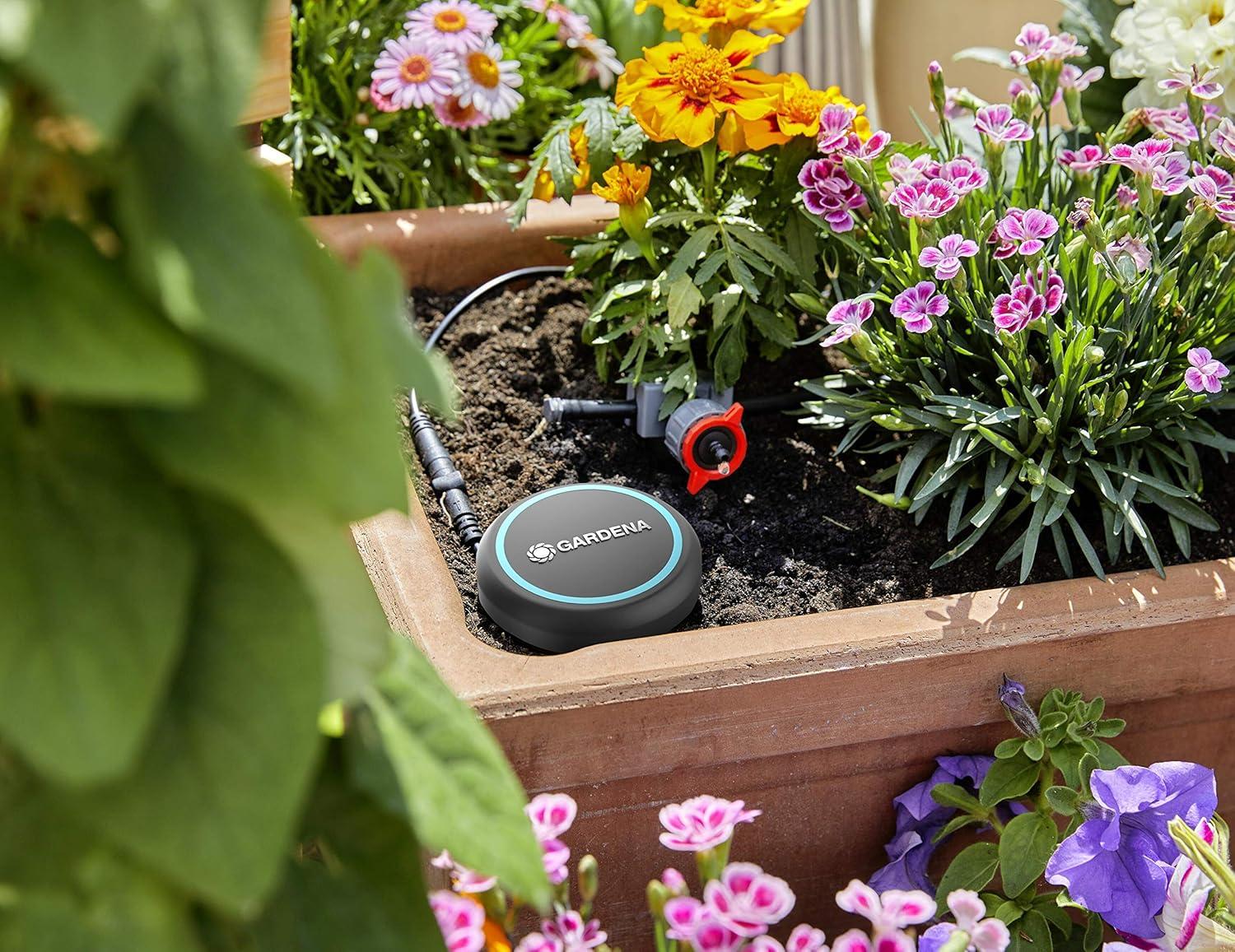 imageGardena Cble de rallonge 10 m Pour capteur de pluie Gardena et sonde dhumidit du sol Gardena cble de raccordement avec systme Click simple jusqu 105 m sur et sous le sol 0186820