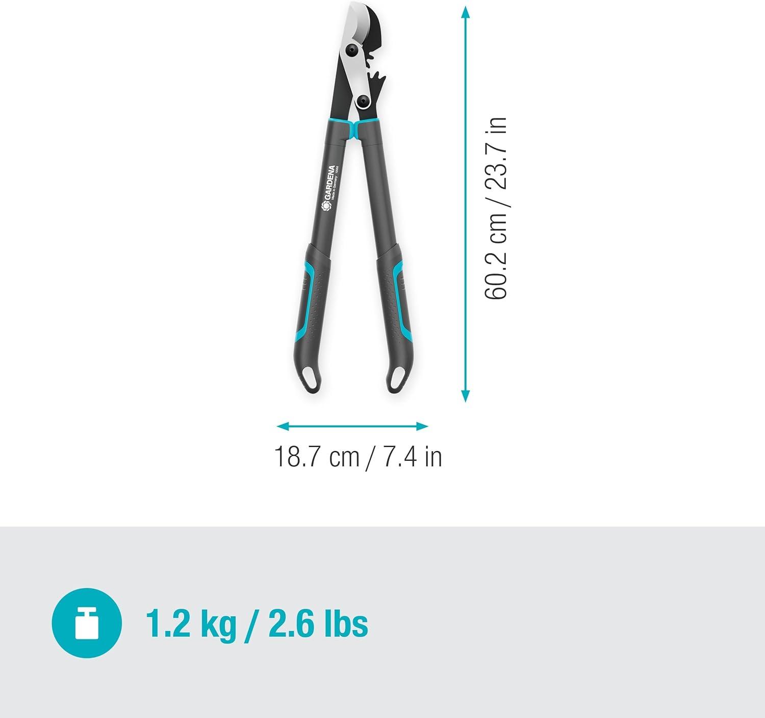 imageGardena Ciseaux de succursale Premium 700b Trade de drivation pour la coupe douce et prcise des plantes des bras de profil en aluminium double courbe et stable 871020Bois Frais
