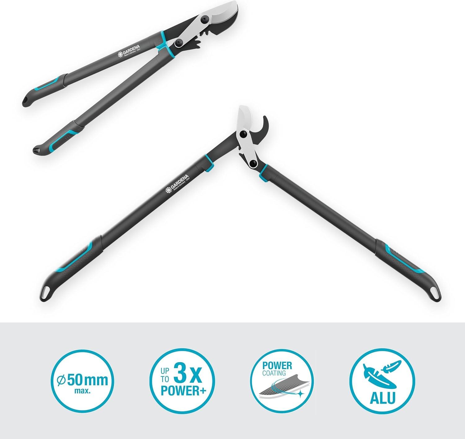 imageGardena Ciseaux de succursale Premium 700b Trade de drivation pour la coupe douce et prcise des plantes des bras de profil en aluminium double courbe et stable 871020Bois Frais