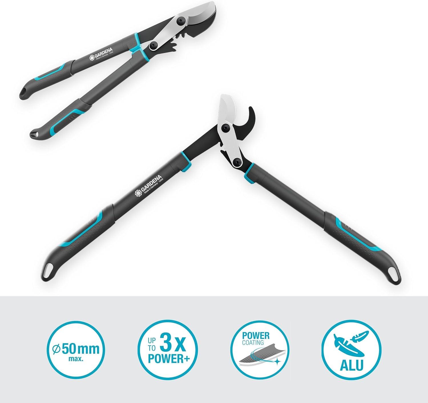 imageGardena Ciseaux de succursale Premium 700b Trade de drivation pour la coupe douce et prcise des plantes des bras de profil en aluminium double courbe et stable 871020Bois Frais