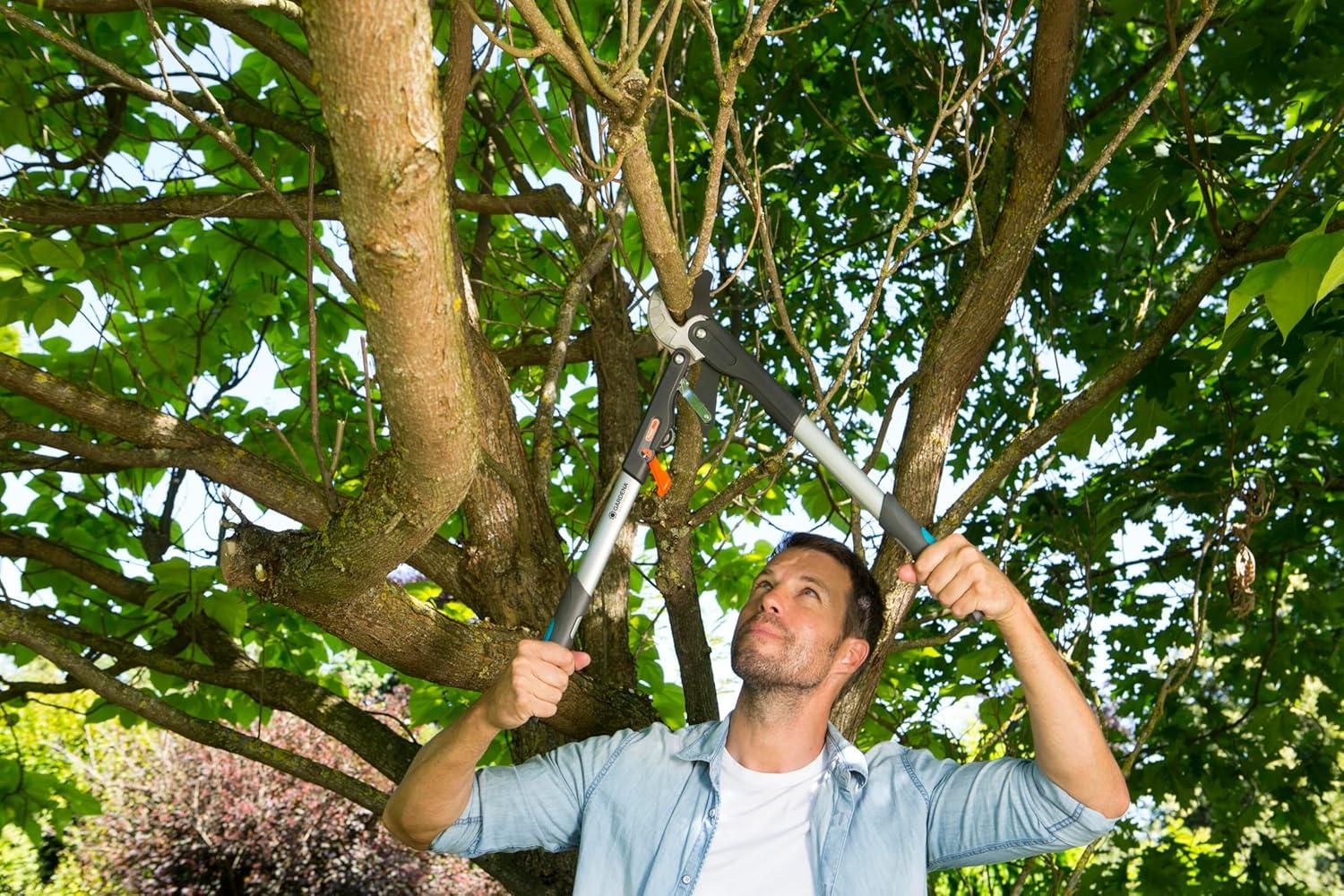 imageGardena CoupeBranches Enclume SmartCut Comfort scateur avec Principe de Coupe Enclume Max Branche 45 mm Longueur 59 cm mcanisme cliquet 4 Positions Lame de prcision 87732059cm