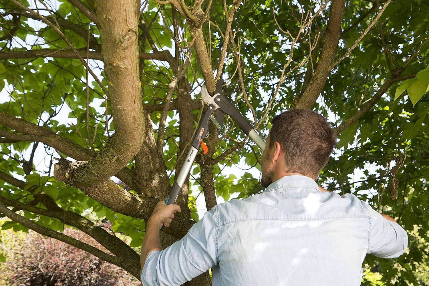 imageGardena CoupeBranches Enclume SmartCut Comfort scateur avec Principe de Coupe Enclume Max Branche 45 mm Longueur 59 cm mcanisme cliquet 4 Positions Lame de prcision 87732059cm