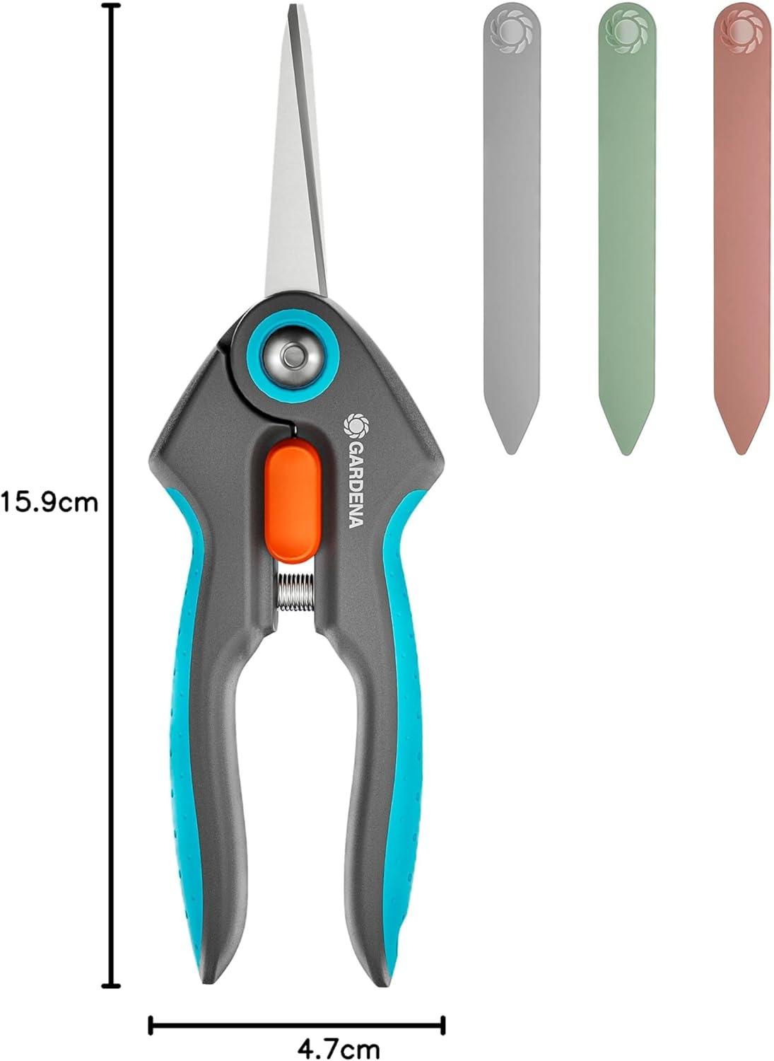 imageGardena Couteau de rcolte VeggieCut couteau en acier inoxydable pour rcolter nettoyer et plucher les lgumes manche antidrapant va au lavevaisselle 1221120Set