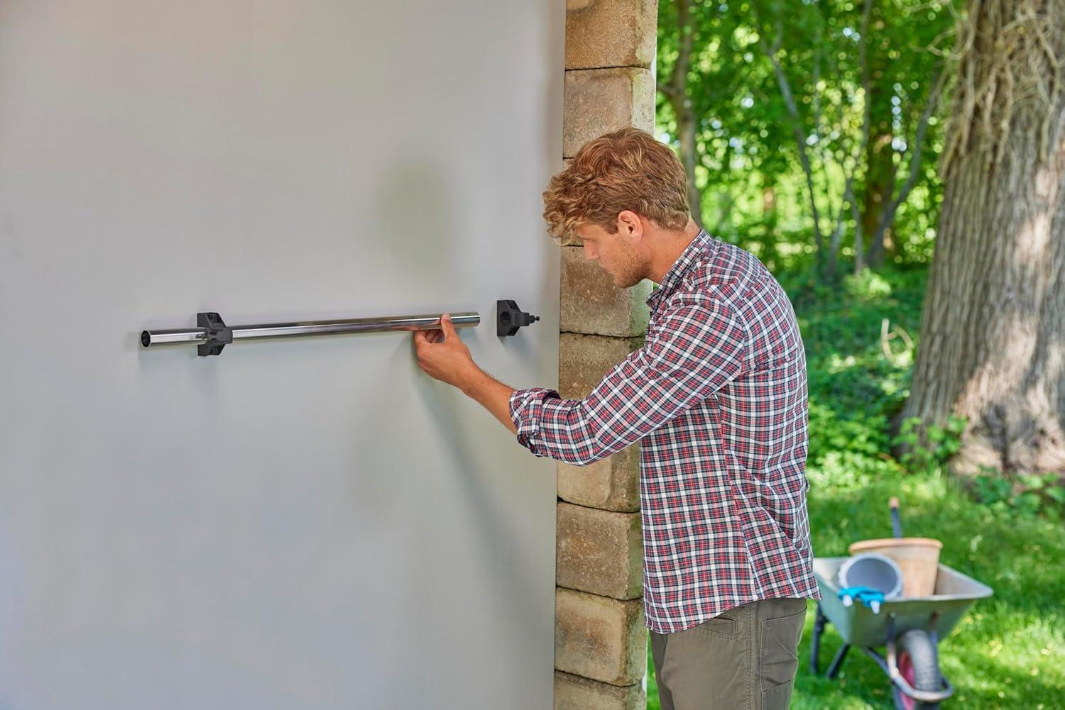 imageGardena Device Holder Plus Support Mural pour Outils mnagers et de Jardin 78 cm de Large Max 60 kg Peu encombrant Extensible de manire Flexible Peut tre quip Individuellement 350920
