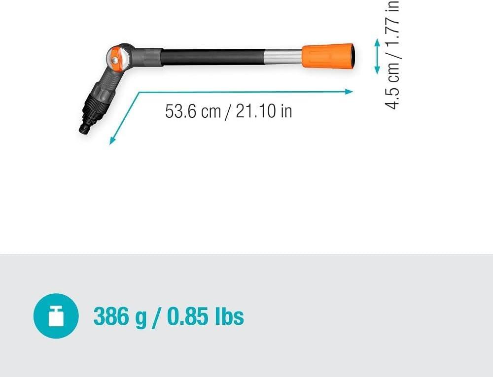 imageGardena Manche Flex Manche de nettoyage articulation orientable rglage de chaque ct 45 aluminium hydroguid pour zones inaccessibles extension 53 cm 1880620