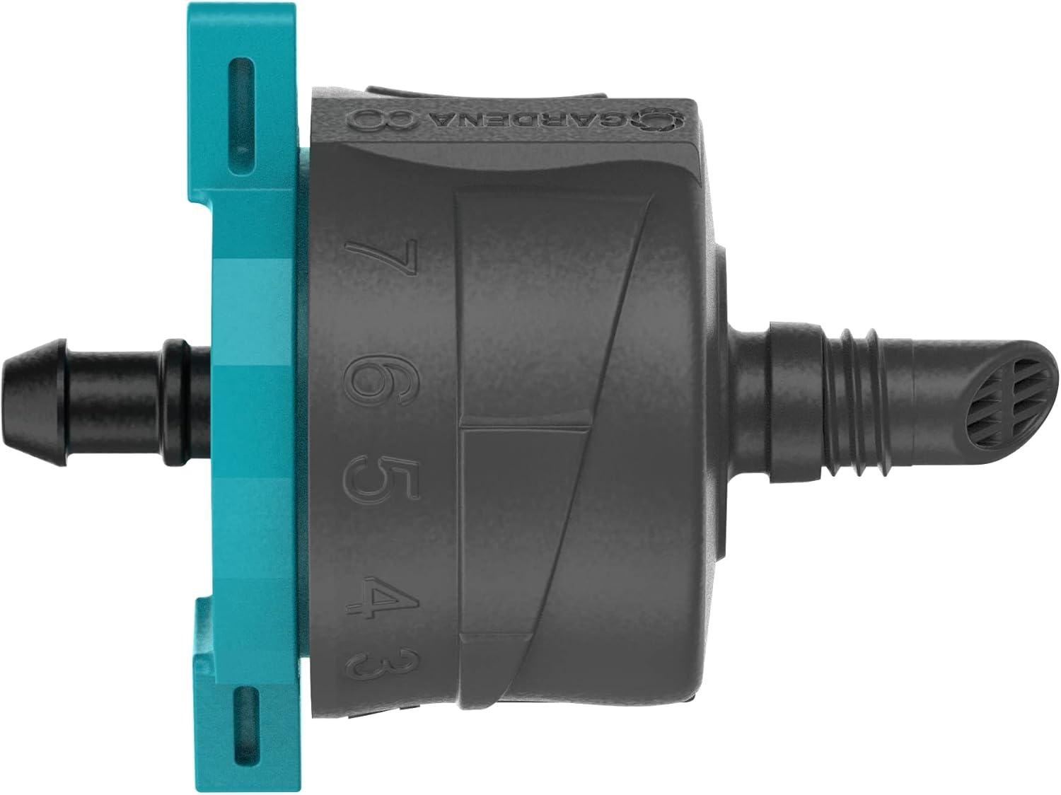 imageGardena MicroDrip System Goutteur dextrmit rglable rgulateur de Pression Embout pour Irrigation Goutte Goutte pour arroser des Plantes avec diffrentes hauteurs de Pot 1330420