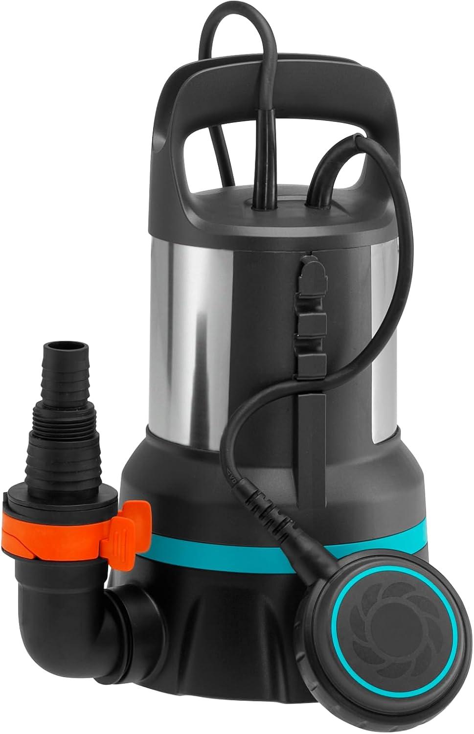 imageGardena Pompe submersible eau claire 8600 Acier inoxydable Noir Bleu jusqu 8600 lh Flotteurjusqu 11000 lh Flotteur