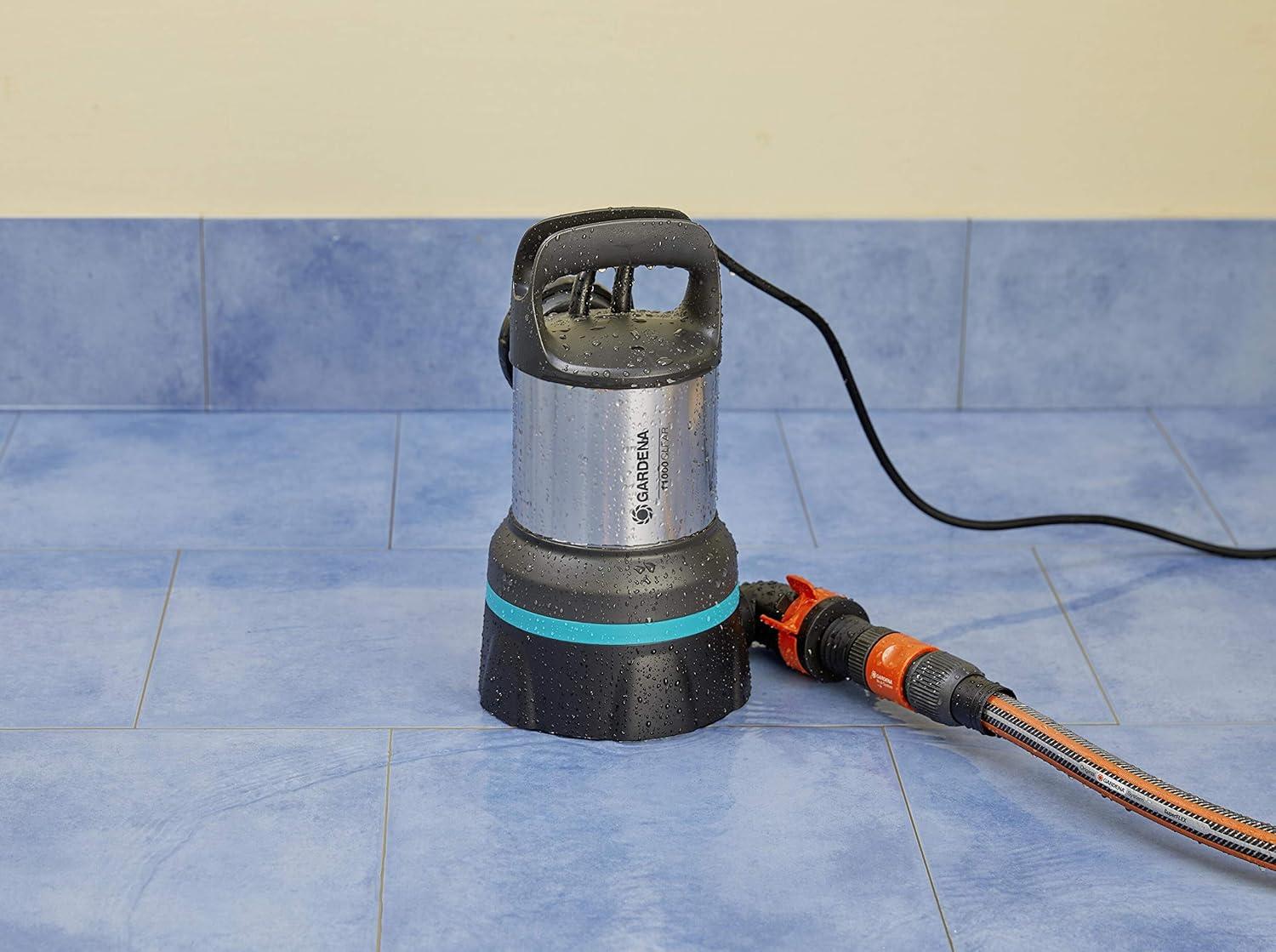 imageGardena Pompe submersible eau claire 8600 Acier inoxydable Noir Bleu jusqu 8600 lh Flotteurjusqu 11000 lh Flotteur
