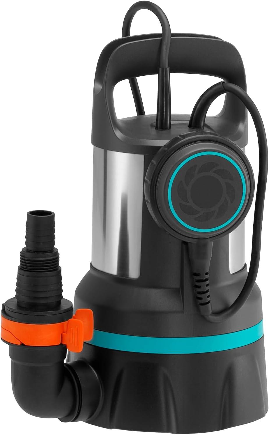 imageGardena Pompe submersible eau claire 8600 Acier inoxydable Noir Bleu jusqu 8600 lh Flotteurjusqu 11000 lh Flotteur