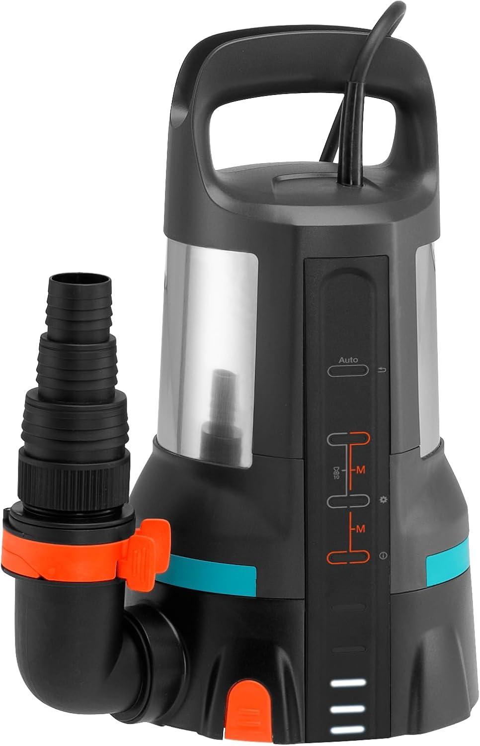 imageGardena Pompe submersible eau claire 8600 Acier inoxydable Noir Bleu jusqu 8600 lh Flotteurjusqu 17000 lh LEDAquasensor