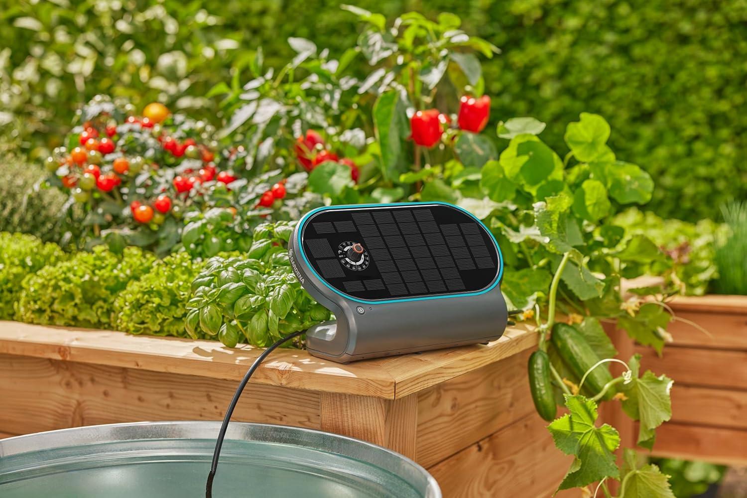 imageGardena Systme dirrigation solaire AquaBloom L Set systme dirrigation automatique