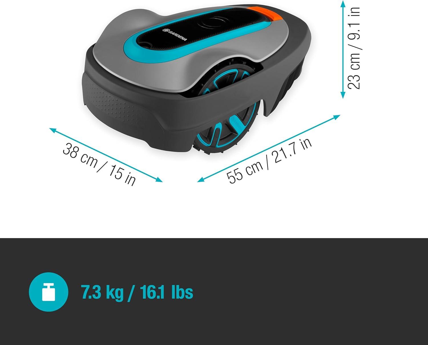 imageGardena Tondeuse Robot SILENO City 600 Tondeuse Gazon Intelligente avec Une connectivit optimale programmable avec lappli Bluetooth Gardena Version FRNL 1501026
