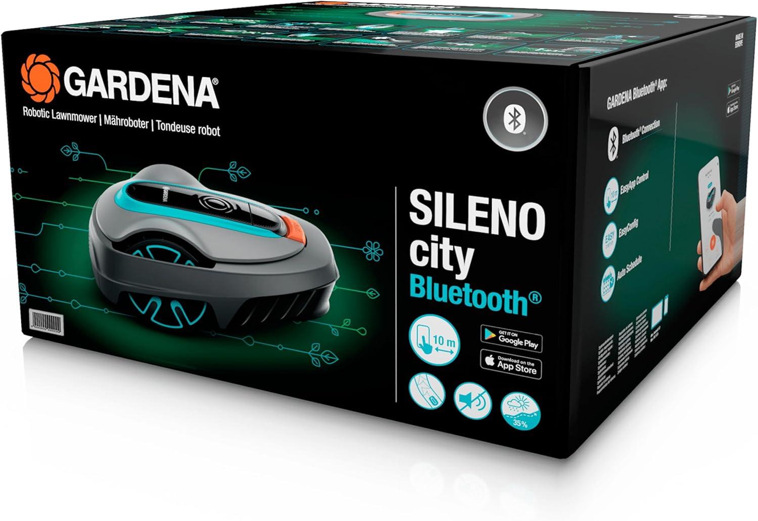 imageGardena Tondeuse Robot SILENO City 600 Tondeuse Gazon Intelligente avec Une connectivit optimale programmable avec lappli Bluetooth Gardena Version FRNL 1501026