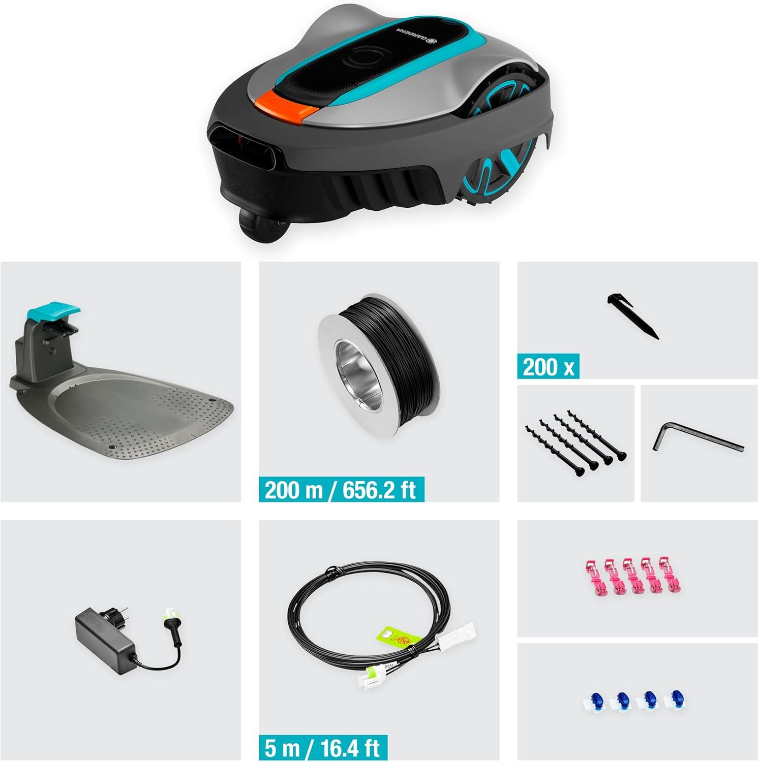 imageGardena Tondeuse Robot SILENO City 600 Tondeuse Gazon Intelligente avec Une connectivit optimale programmable avec lappli Bluetooth Gardena Version FRNL 1501026