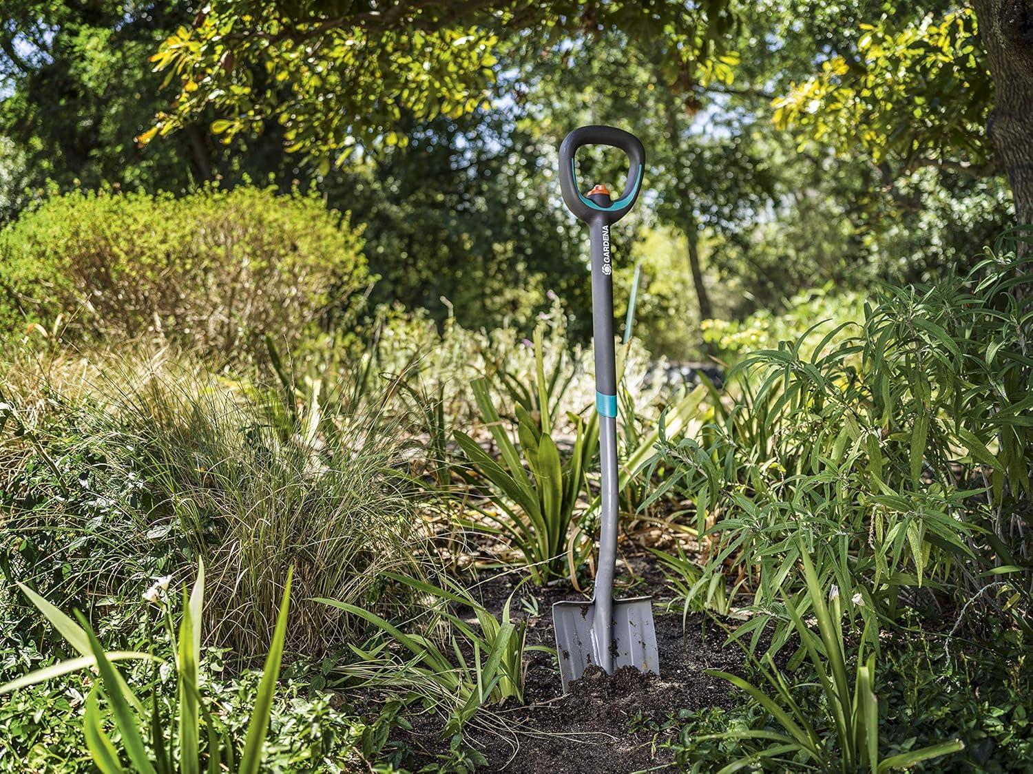 imageGardena bche tlescopique ErgoLine bche de Jardin en Acier pour bcher et Creuser avec ReposePieds et Manche Ergonomique poigne en D 1702020