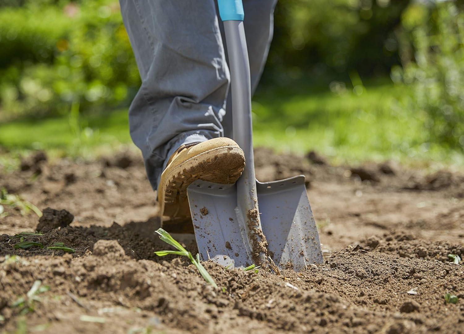 imageGardena bche tlescopique ErgoLine bche de Jardin en Acier pour bcher et Creuser avec ReposePieds et Manche Ergonomique poigne en D 1702020