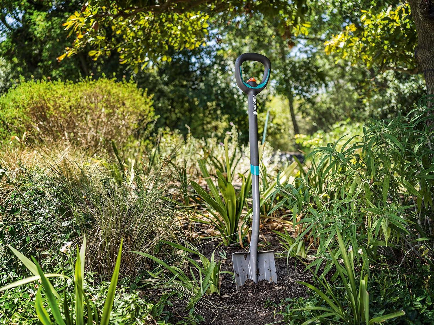 imageGardena bche tlescopique ErgoLine bche de Jardin en Acier pour bcher et Creuser avec ReposePieds et Manche Ergonomique poigne en D 1702020
