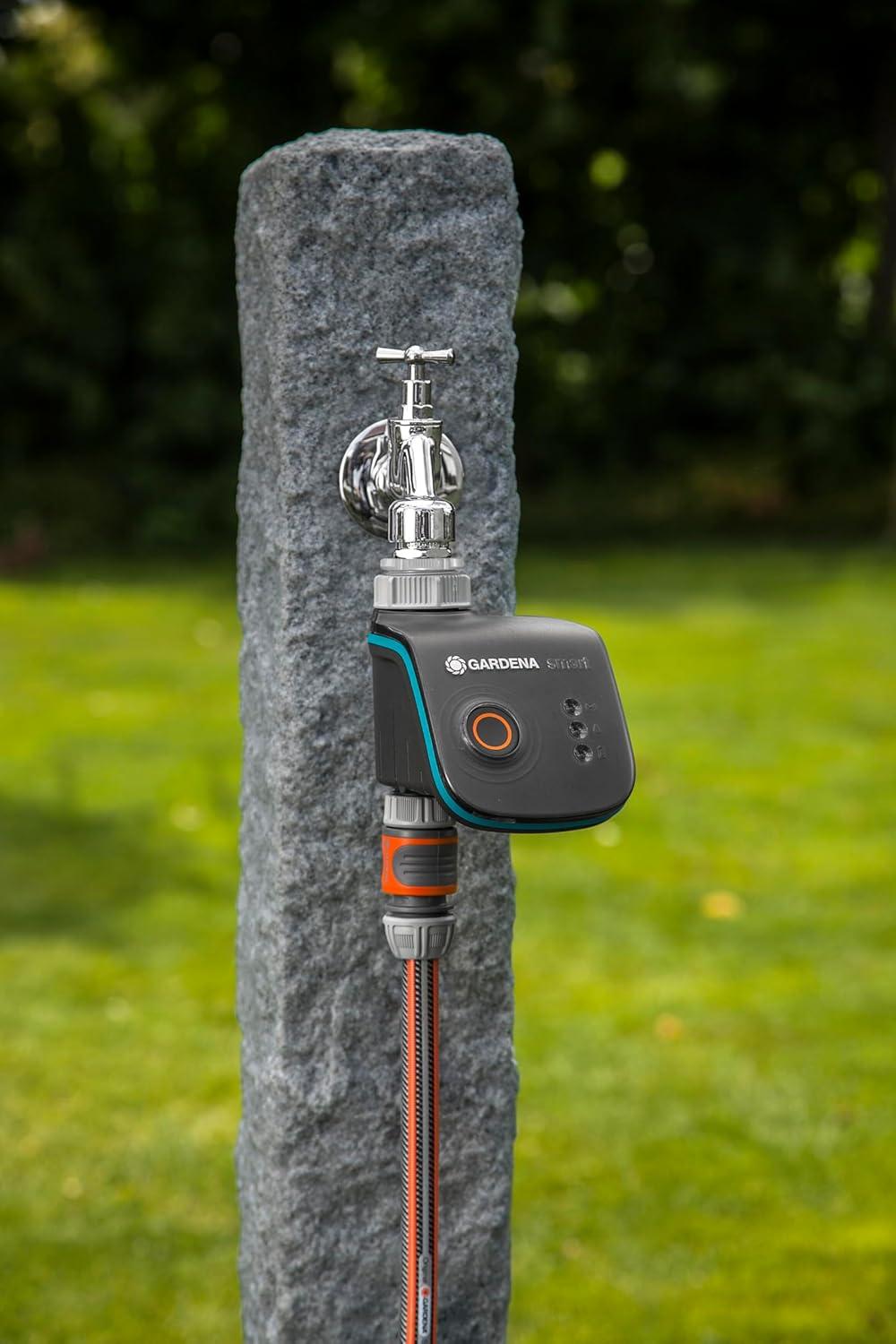imageGardena smart Water Control Kit de Dmarrage Programmateur dArrosage Connect Contrle par application Connect la mto Arrosage Intelligent et conomique Minuteur darrosage 1910320Kit Water Control