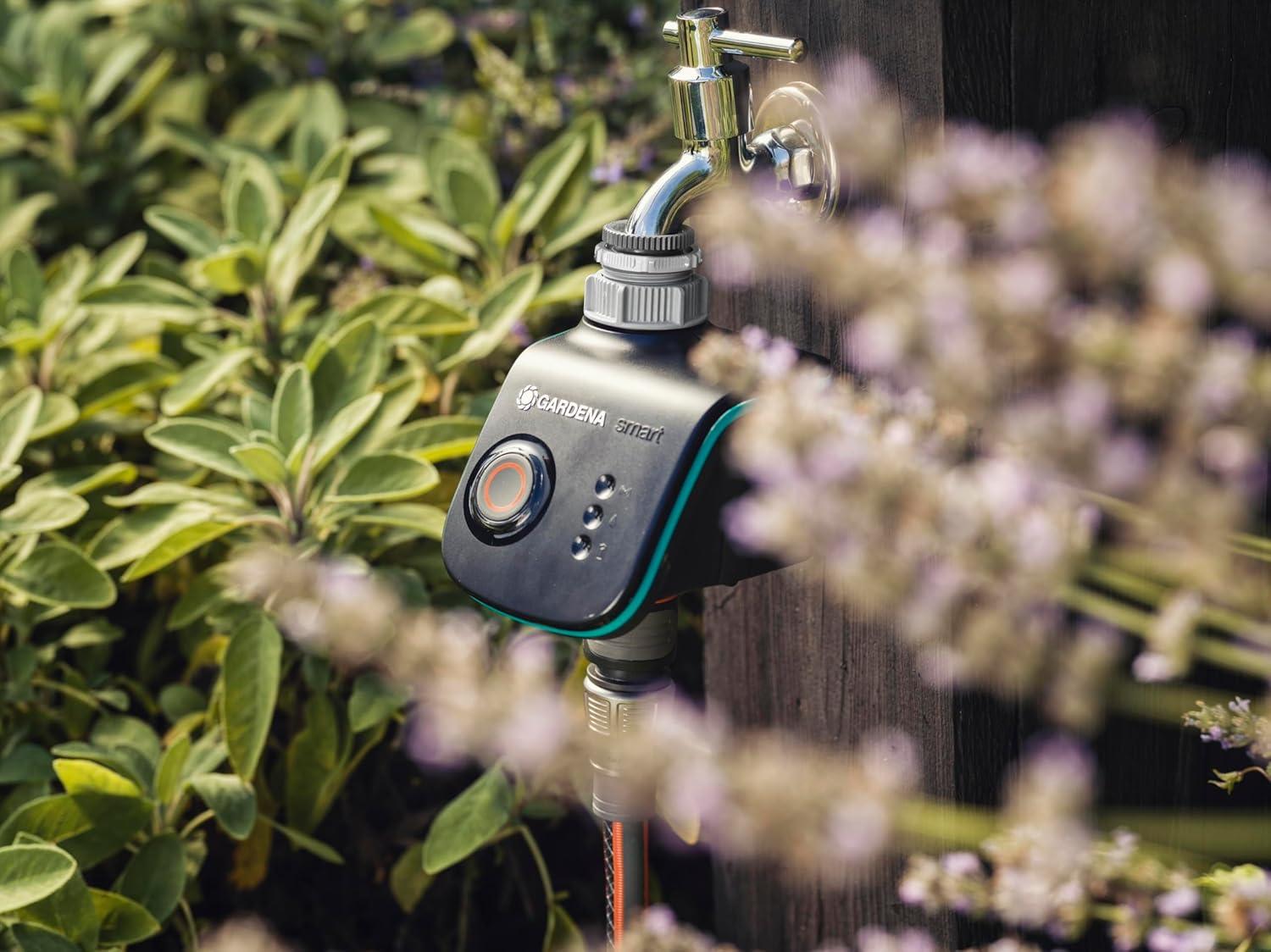 imageGardena smart Water Control Kit de Dmarrage Programmateur dArrosage Connect Contrle par application Connect la mto Arrosage Intelligent et conomique Minuteur darrosage 1910320Water Control