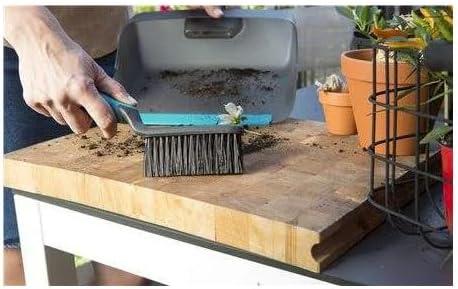 imageKit balcon de Gardena bote en plastique avec pelle intgre et kit 4 pices pour jardiner sur les balcons et terrasses transplantoir griffe fleurs scateur et brosse 897020