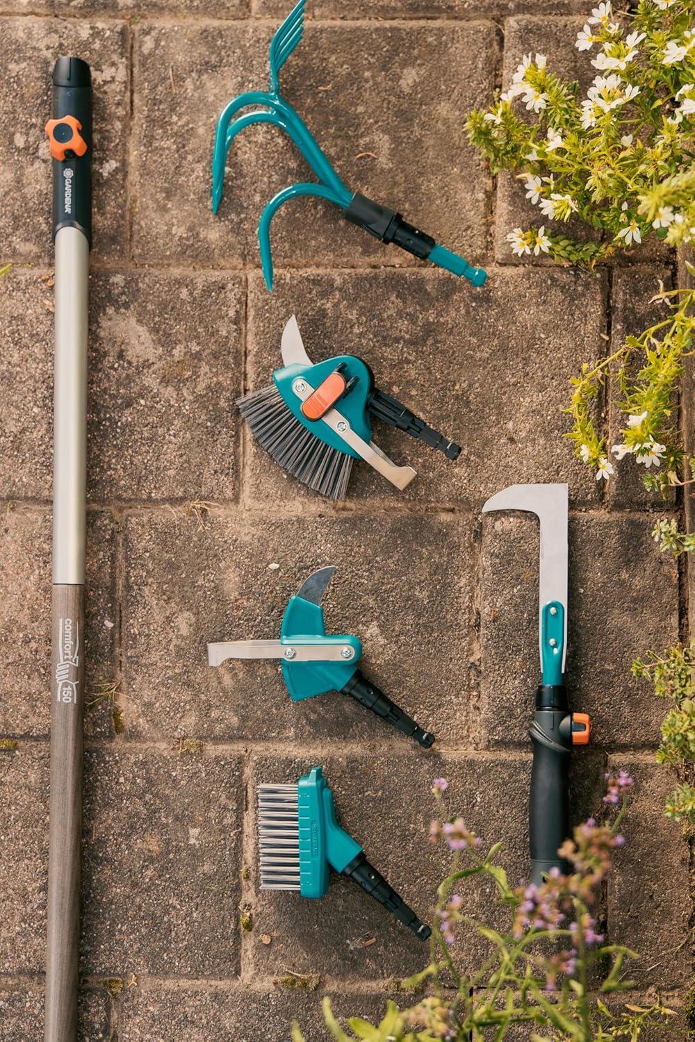 imageManche tlescopique Combisystem de Gardena160290 cm manche dextension pour tous les appareils Combisystem 160290 cm de longueur rglable individuellement avec amortisseur 372020Manche bois