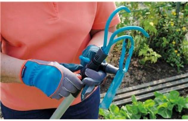 imageManche tlescopique Combisystem de Gardena160290 cm manche dextension pour tous les appareils Combisystem 160290 cm de longueur rglable individuellement avec amortisseur 372020Manche alu gain