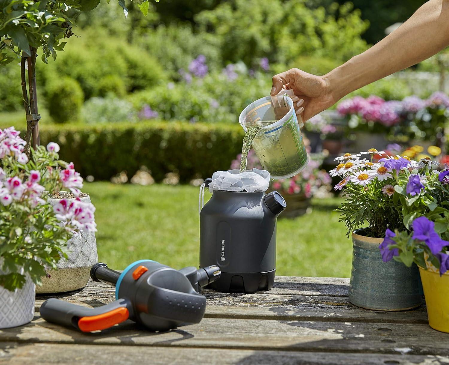 imagePulv press 5 l Comfort Gardena Pulv pressi et surface de marche intgre poigne de lance avec fonction de verrouillage bandouliresoupape de surpression 11130201 25l