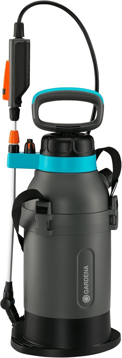 imagePulv press 5 l Comfort Gardena Pulv pressi et surface de marche intgre poigne de lance avec fonction de verrouillage bandouliresoupape de surpression 11130205l avec batterie