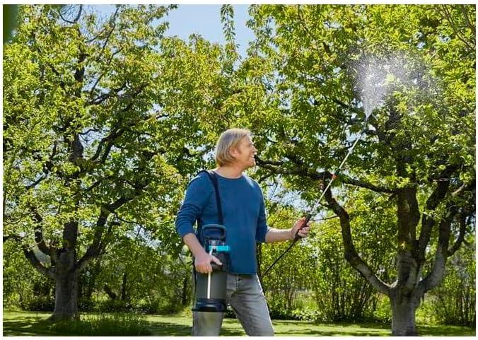 imagePulv press 5 l Comfort Gardena Pulv pressi et surface de marche intgre poigne de lance avec fonction de verrouillage bandouliresoupape de surpression 11130205l