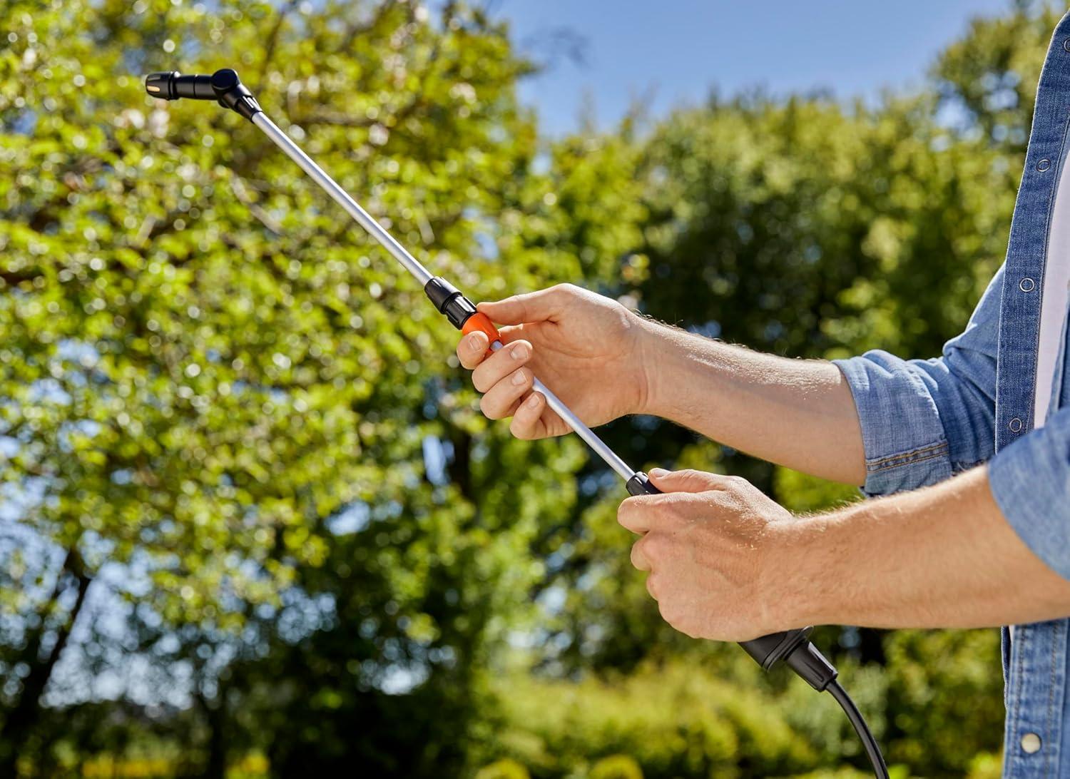 imagePulv press 5 l Comfort Gardena Pulv pressi et surface de marche intgre poigne de lance avec fonction de verrouillage bandouliresoupape de surpression 11130205l Plus