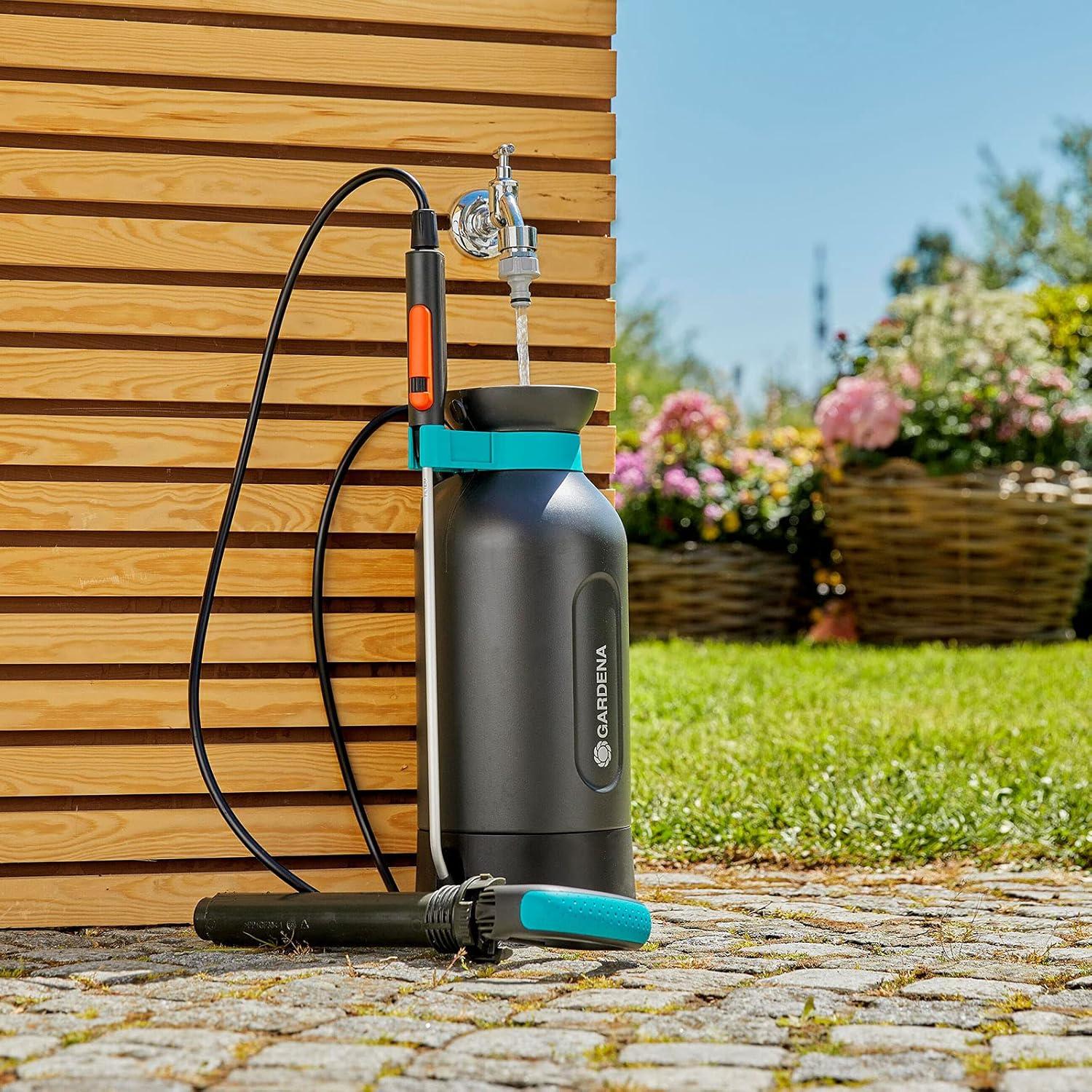 imagePulv press 5 l Comfort Gardena Pulv pressi et surface de marche intgre poigne de lance avec fonction de verrouillage bandouliresoupape de surpression 11130205l