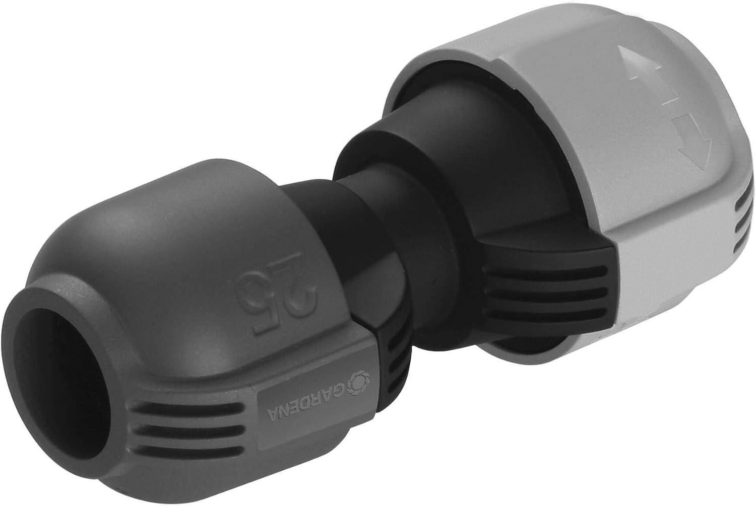 imageRaccord dangle mle de Gardena pice de raccordement pour raccordement dans la zone angulaire de larroseur escamotable T 380 25 mm x 12 Pouce technologie de raccordement QuickampampEasy 278220Connecteur de rduction