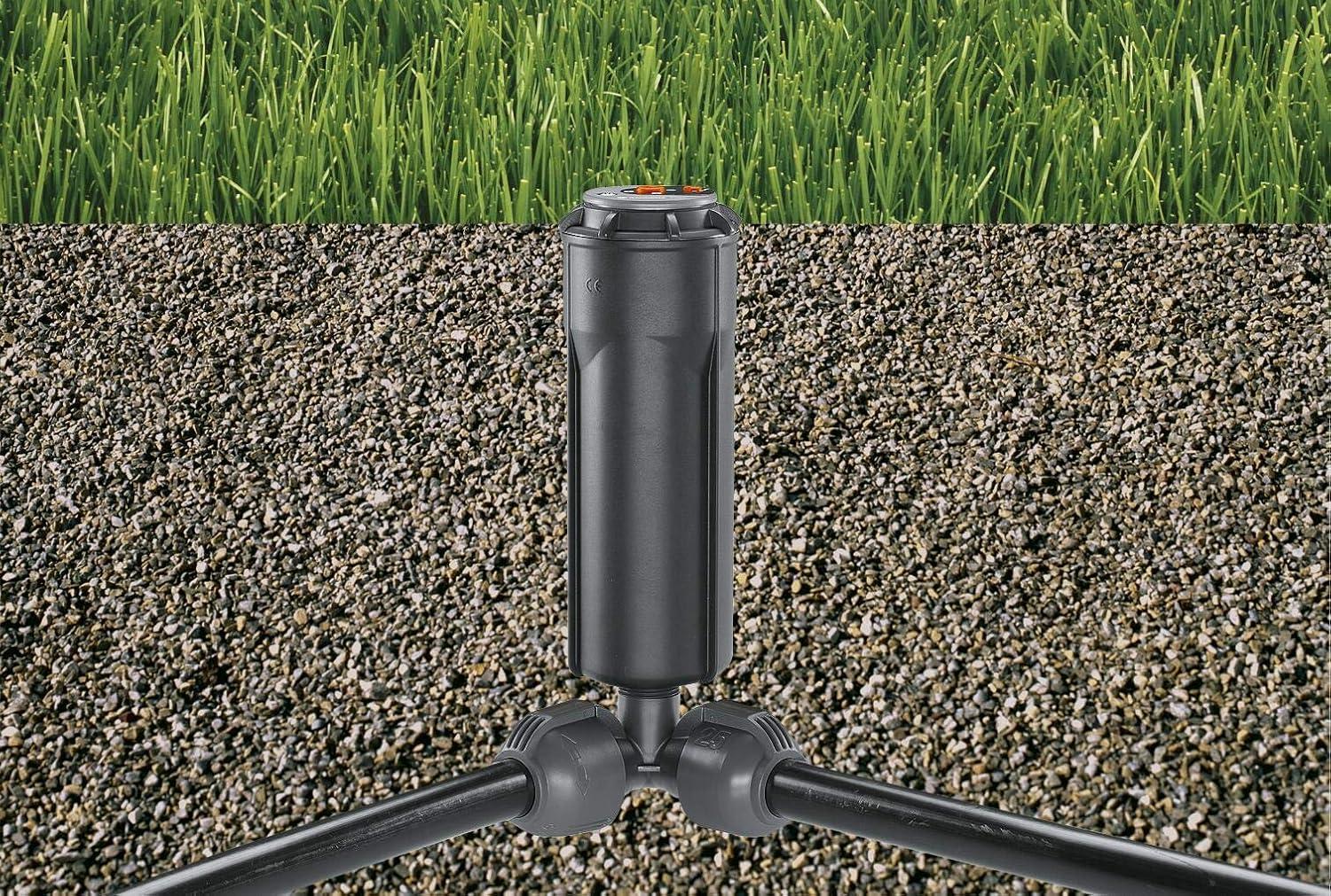 imageRaccord dangle mle de Gardena pice de raccordement pour raccordement dans la zone angulaire de larroseur escamotable T 380 25 mm x 12 Pouce technologie de raccordement QuickampampEasy 278220Coude