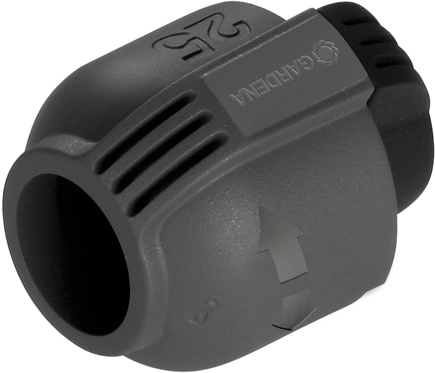 imageRaccord dangle mle de Gardena raccord pour raccordement de la turbine escamotable T 380 dans les coins 25 mm x 34 Pouce technologie de raccordement QuickampampEasy 278320Pice dextrmit