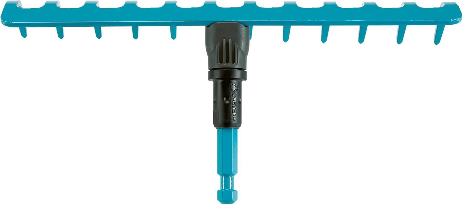 imageRteau de jardin Combisystem de Gardena rteau pratique avec 12 dents accessoire idal pour ratisser dsherber et travailler le sol largeur de travail 30 cm pour tous les manches cs 31772012 Zinken