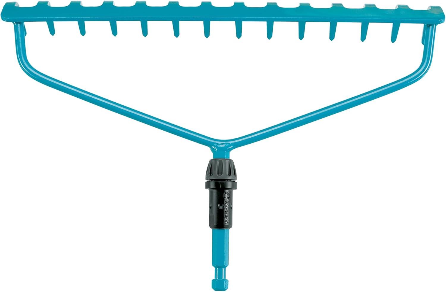 imageRteautrier Combisystem de Gardena rteau robuste avec 14 dents largeur de travail 36 cm construction double trier pour usage intensif pour tous les manches cs 316820Largeur 36 cm 14 Dents