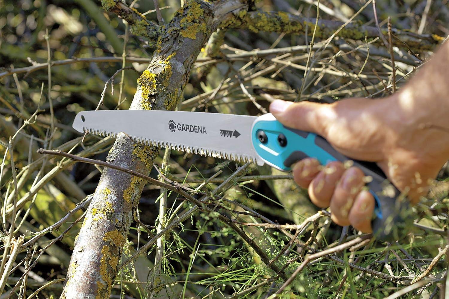 imageScie arque Combisystem 300 PP de Gardena scie branche pour des coupes de branches optimales longueur de lame 315 mm bute antidrapante denture de prcision avec afftage des 2 cts 873888295 mm