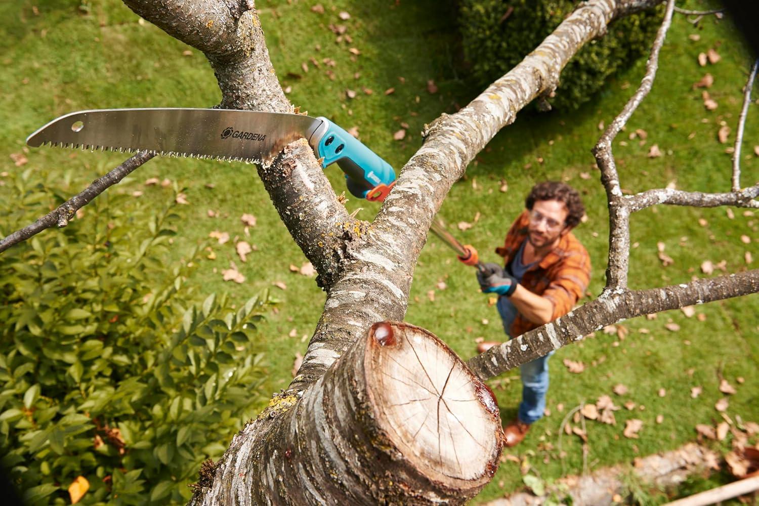 imageScie arque Combisystem 300 PP de Gardena scie branche pour des coupes de branches optimales longueur de lame 315 mm bute antidrapante denture de prcision avec afftage des 2 cts 873888325 mm