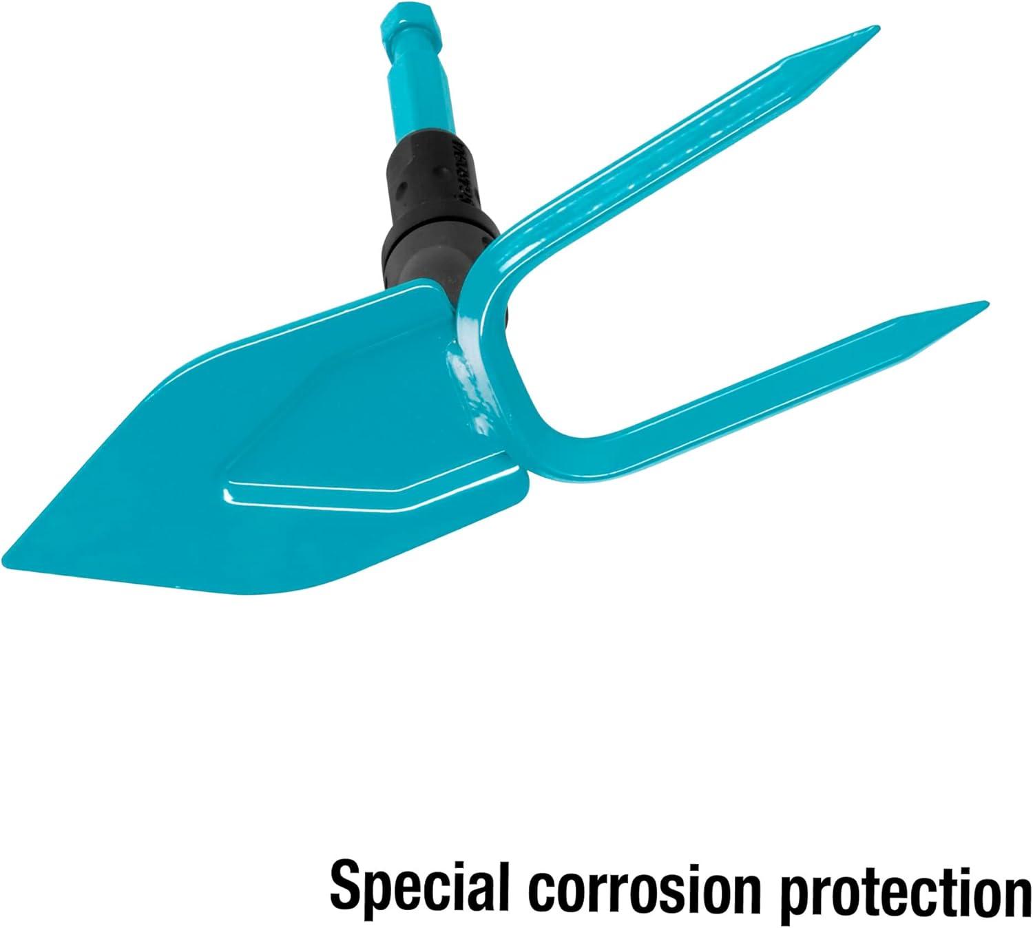 imageSerfouette Combisystem de Gardena houe avec lame droite 2 dents largeur de travail 75 cm en acier de haute qualit revtement Duroplast 3218207 cm