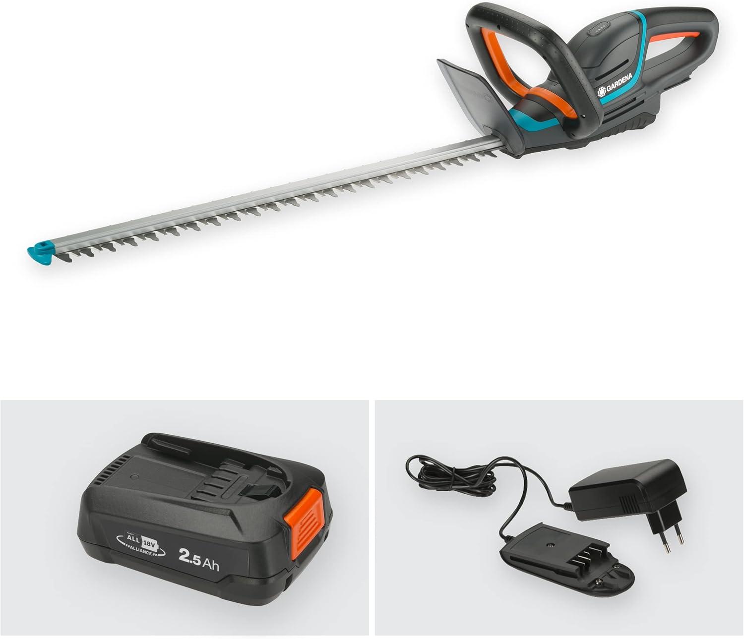 imageTaillehaies sans fil ComfortCut 60 18 V P4A Gardena ss batterie taillehaies avec poigne ergon et bute darrt faible poids pour une meilleure manipulation avec batterie 18 V P4A 1473120avec batterie