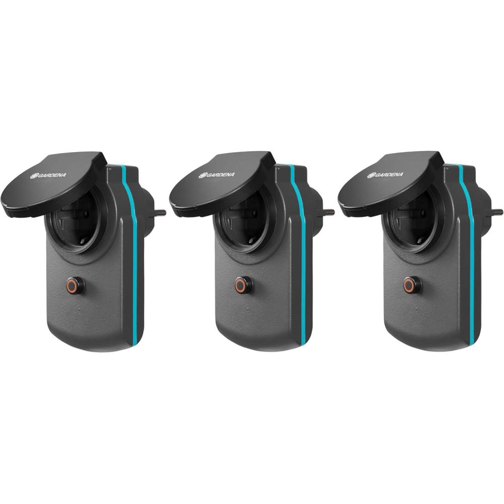 imageAdaptateur Smart Power de Gardena connecteur commutable pour lextrieur pour Le raccordement dappareils lectriques au Smart System de Gardena p ex pour Pompes ou clairages 19095203 pices