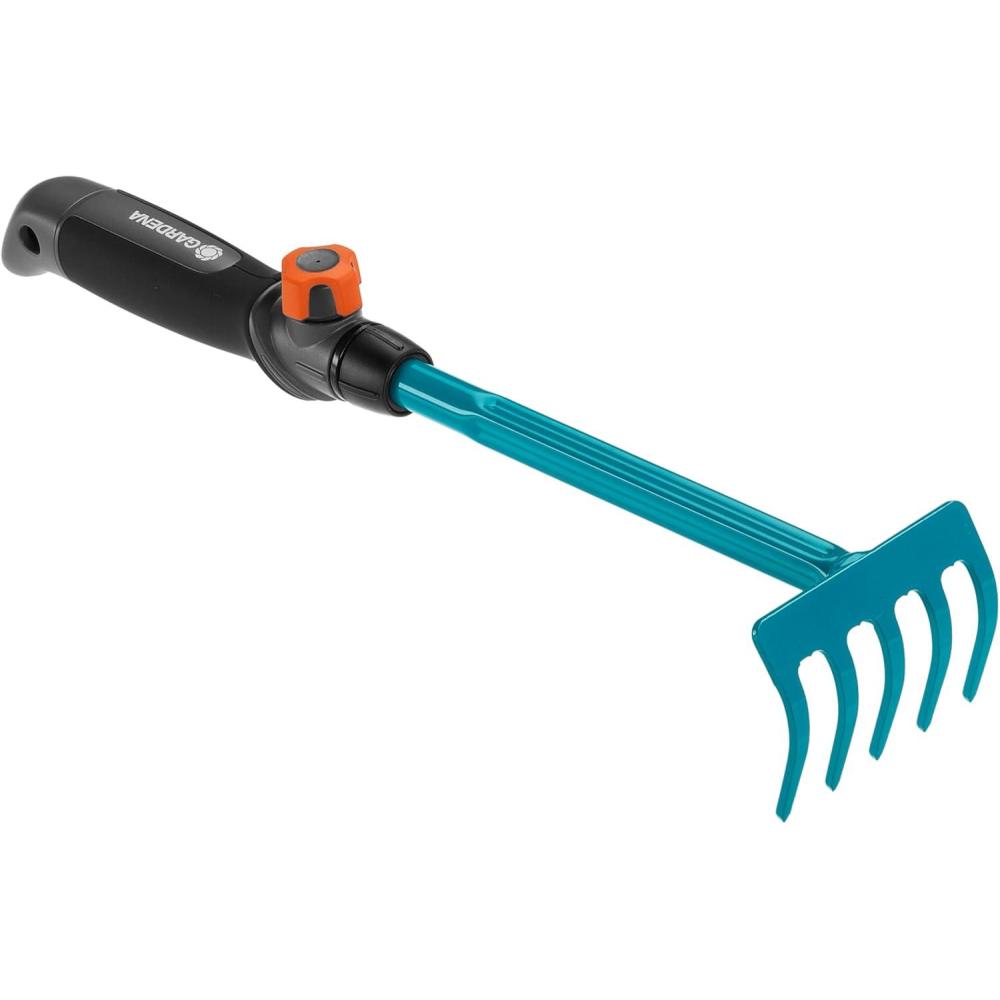 imageBalai gazon Combisystem de Gardena balai main pour ramasser les dchets de jardin largeur de travail 12 cm en acier de qualit poigne ergonomique protection contre la corrosion 891920Rteau fleurs